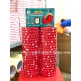  COMBO 2 Cây Băng Keo In THANK YOU 15mm (40 Cuộn) + [TẶNG BÀN CẮT] 