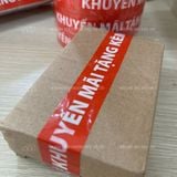  BĂNG KEO IN SẴN MẪU KHUYẾN MÃI TẶNG KÈM | ĐỎ TRẮNG 24MM 