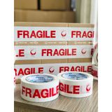  Băng keo in FRAGILE Trắng Đỏ 48mm 