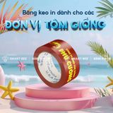  BĂNG KEO IN LOGO CHO ĐƠN VỊ KINH DOANH TÔM GIỐNG 