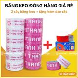  COMBO 2 Cây Băng Keo In 48mm (12 Cuộn) + [TẶNG DAO CẮT] 