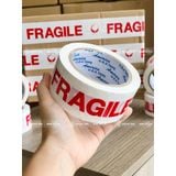  Băng keo in FRAGILE Trắng Đỏ 48mm 