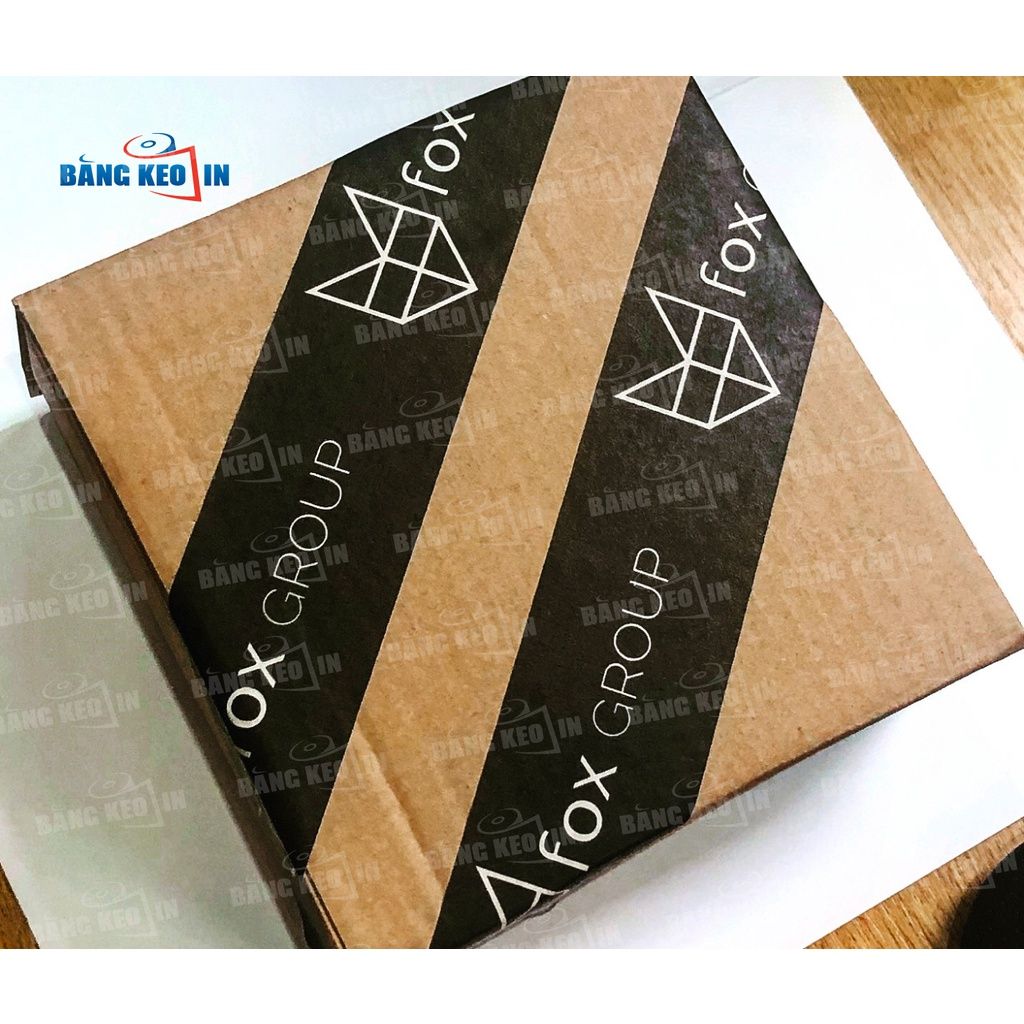  BĂNG KEO IN LOGO MÀU ĐEN GIÁ SỈ – CHẤT LƯỢNG CAO TẠI SMART BEE 