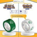  BĂNG KEO MÀU XANH LÁ IN LOGO THEO YÊU CẦU 