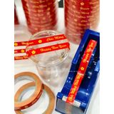  BĂNG KEO IN SẴN MẪU CHÚC MỪNG NĂM MỚI 15MM | ĐỎ VÀNG 