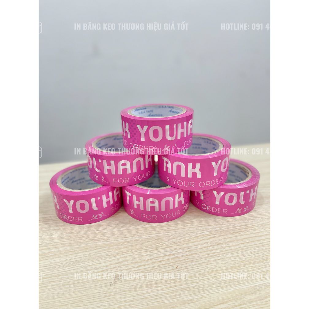  [CÓ SẴN] Băng keo Thank You đóng gói đồ Gia Dụng, dán thùng carton đẹp mắt 