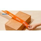  BĂNG KEO MÀU CAM IN LOGO THEO YÊU CẦU 