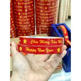  BĂNG KEO IN SẴN MẪU CHÚC MỪNG NĂM MỚI 15MM | ĐỎ VÀNG 