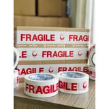  Băng keo in FRAGILE Trắng Đỏ 48mm 