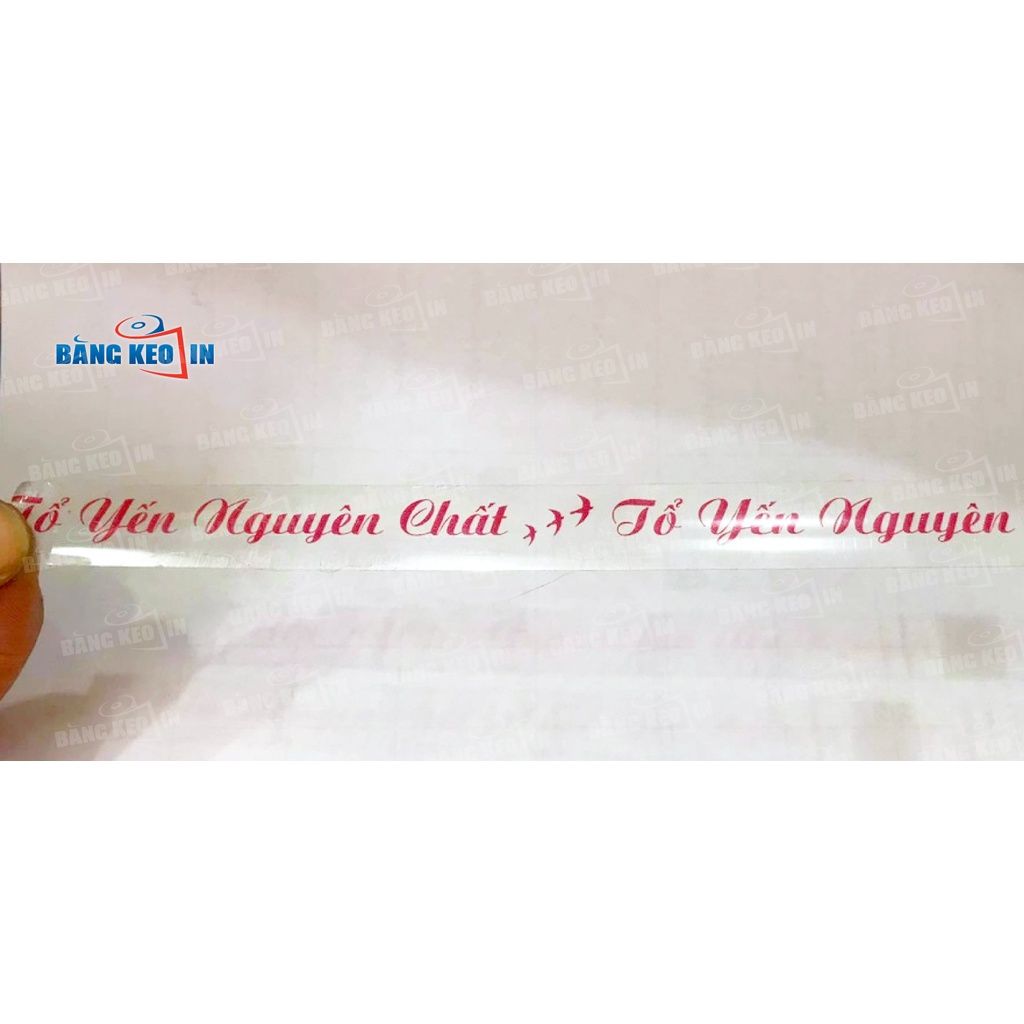  [HOT] Băng keo IN LOGO, IN CHỮ YẾN SÀO theo yêu cầu 
