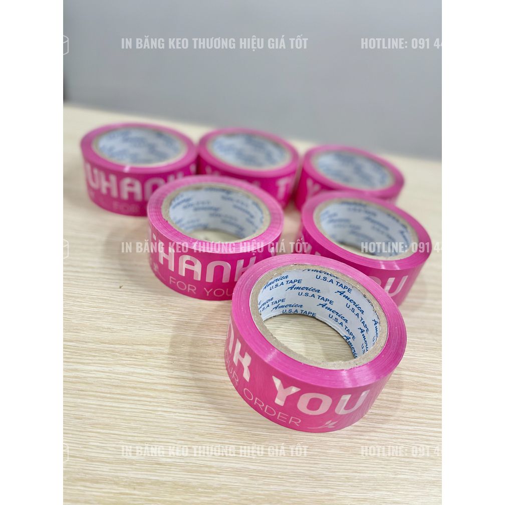  [CÓ SẴN] Băng keo Thank You đóng gói đồ Gia Dụng, dán thùng carton đẹp mắt 