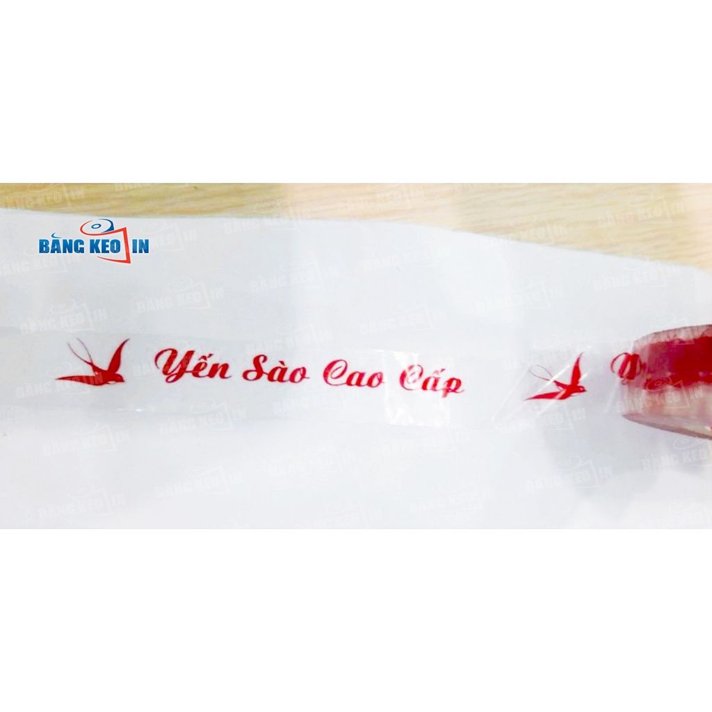  [HOT] Băng keo IN LOGO, IN CHỮ YẾN SÀO theo yêu cầu 