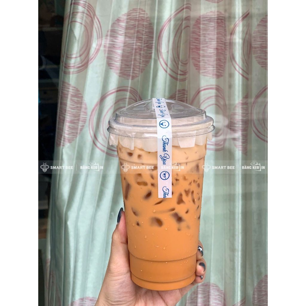  COMBO 1 CÂY BĂNG KEO IN THANK YOU MẶT CƯỜI 12MM + [TẶNG 1 CUỘN] 