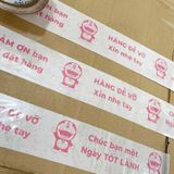  Băng keo in Hàng Dễ Vỡ - Doreamon [48MMx72M] Đỏ Tím & Trắng Sữa HDVxDRMxNTCM 