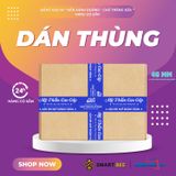  Băng Keo In Mỹ Phẩm Cao Cấp [48MMx72M] Nền Xanh Dương & Chữ Trắng Sữa MPCCxNMCT 