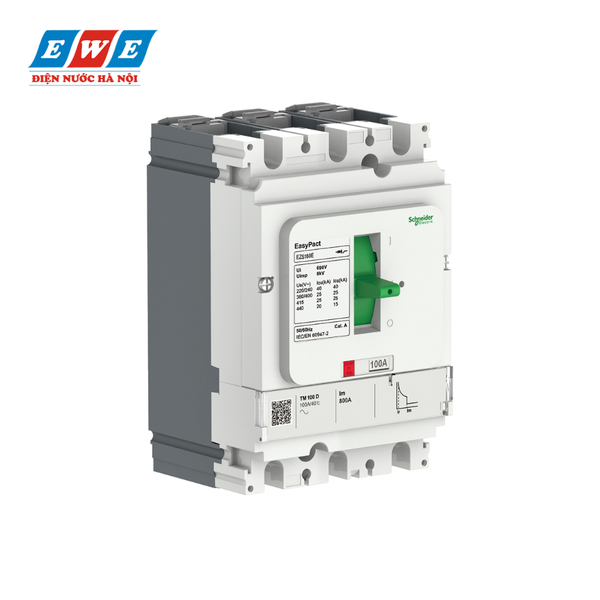 MCCB 4P 16A 30kA Schneider EZS100F4016