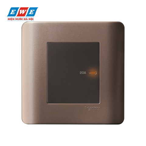 Bộ công tắc đơn 2 cực 20A màu đồng Zencelo E8431D20_SZ_G19