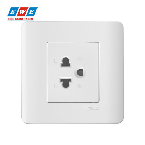 Bộ ổ cắm đơn 3 chấu Zencelo E84426UESTR_WE_G19