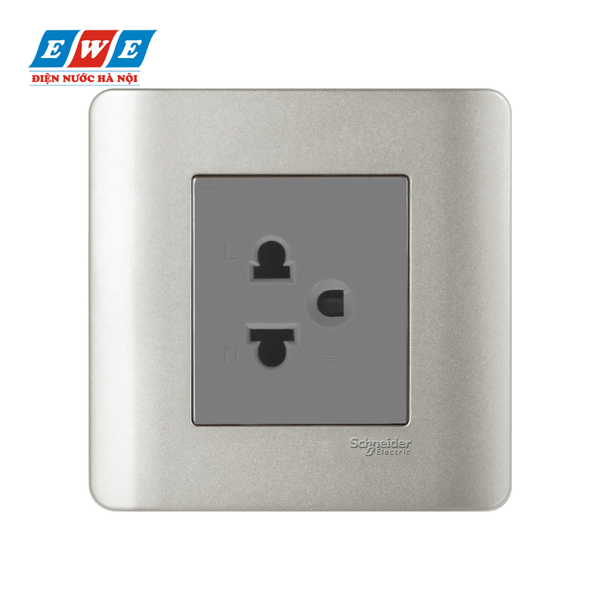 Bộ ổ cắm đơn 3 chấu Zencelo E84426UESTR_SA_G19