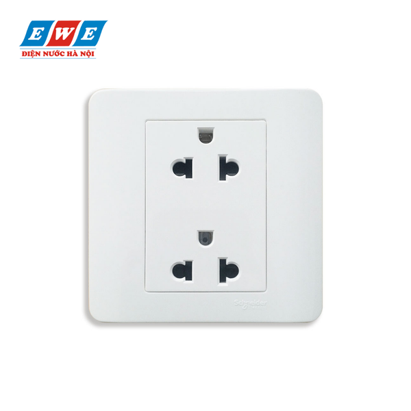 Bộ ổ cắm đôi 3 chấu E84426UES2_WE_G19 Schneider