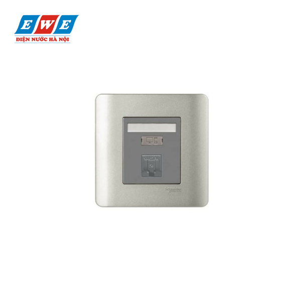 Bộ ổ cắm mạng cat6 đơn Zencelo Schneider E8431RJS_6_SA_G19