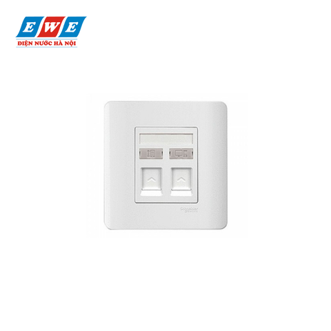 Bộ ổ cắm điện thoại và mạng cat6 Zencelo màu đồng E8432TDRJS_6SZ_G19