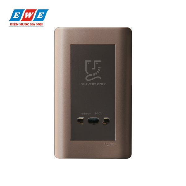 Bộ ổ cắm dao cạo râu Zencelo Schneider E84T727V_SZ