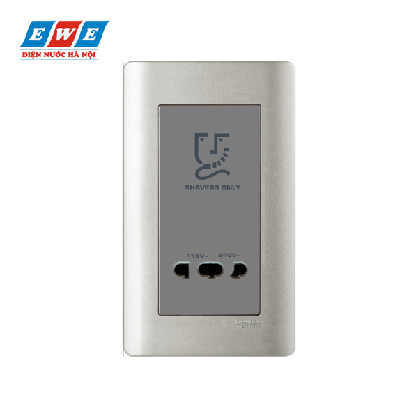Bộ ổ cắm dao cạo râu Zencelo Schneider E84T727V_SA