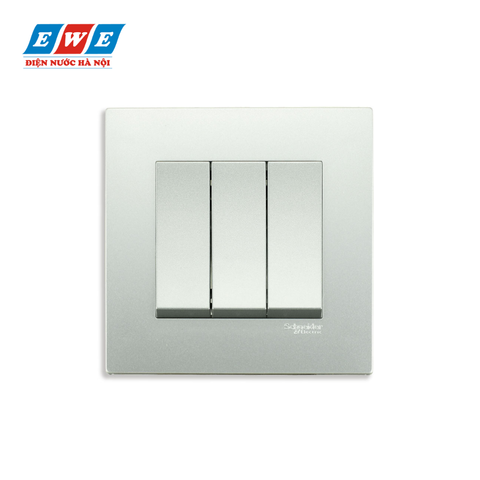 Công tắc ba 1 chiều KB33_1_AS_G19 Vivace màu xám bạc