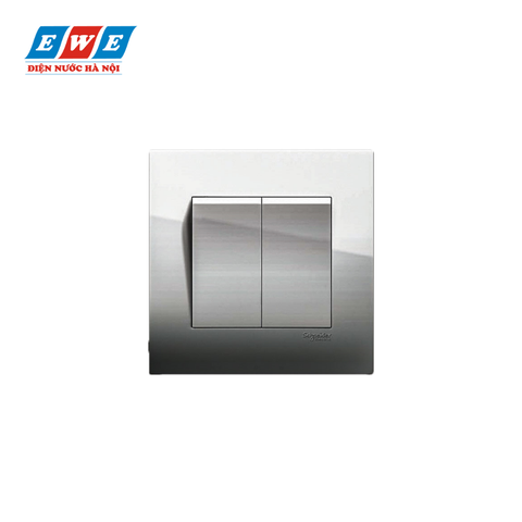 Công tắc đôi 2 chiều KB32_AS_G19 Vivace màu xám bạc