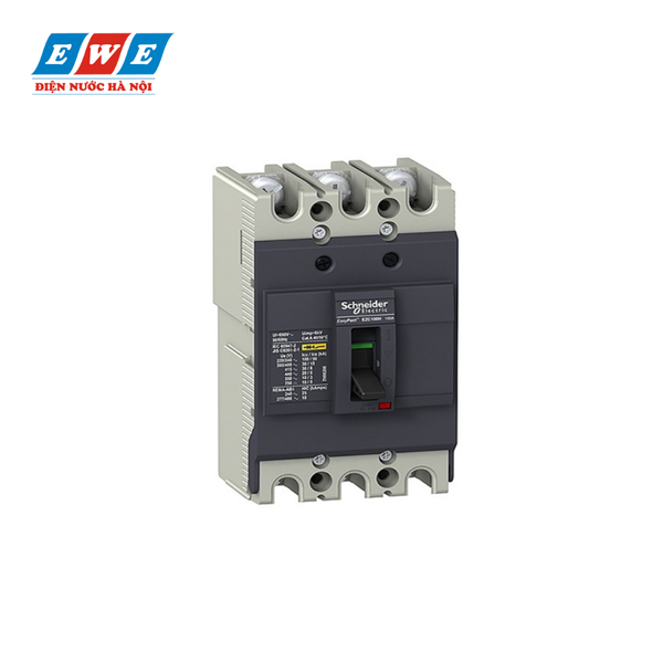 MCCB 3P 60A 30kA EZC100H3060 Schneider