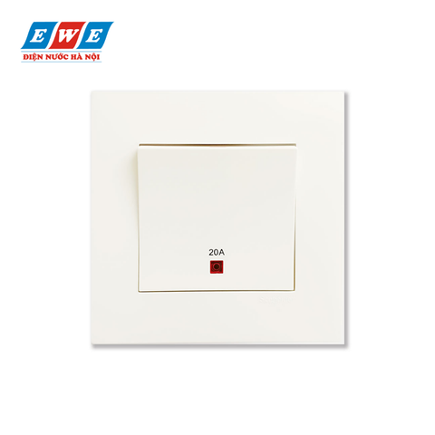 Công tắc đơn 2 cực 20A KB31D20NE_WE_G19 Vivace màu trắng