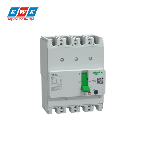 MCCB 4P 16A 10kA Gopact Schneider G12T4F16