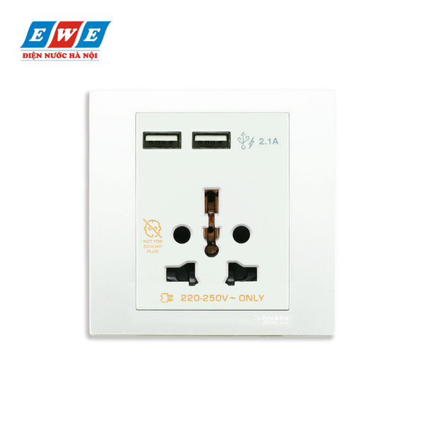 Ổ cắm đa năng kèm sạc USB KB42616USB_WE_G19