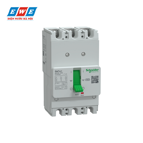 Aptomat MCCB 3P 100A 15kA Gopact G12E3F100