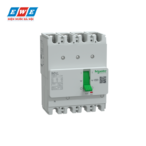 MCCB 4P 25A 15kA Gopact Schneider G12E4F25