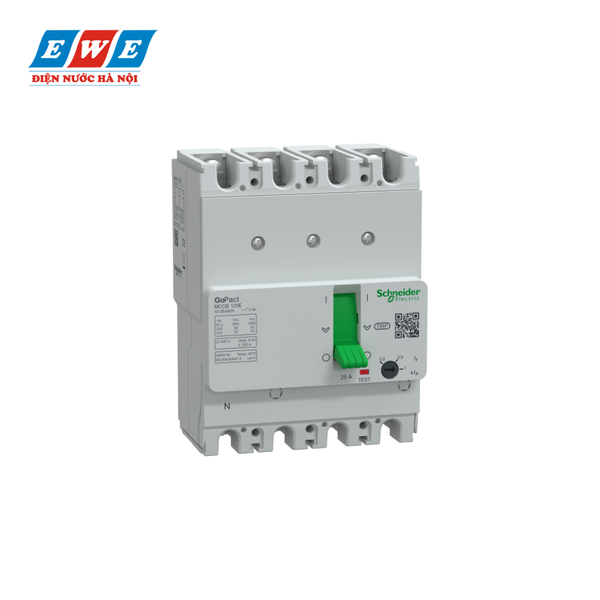 MCCB 4P 25A 15kA – G12E4A25