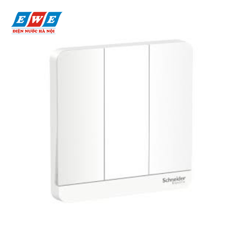 Bộ công tắc ba 1 chiều AvatarOn màu trắng E8333L1led_WE_G19