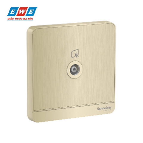 Bộ ổ cắm tivi AvatarOn màu vàng ánh kim E8331TV_WG_G19