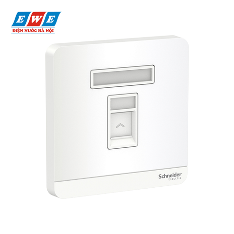 Bộ ổ cắm mạng cat5e đơn AvatarOn màu trắng E8331RJS5_WE_G19