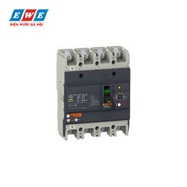 MCCB 4P 250A 25kA EZC250N4250 Schneider