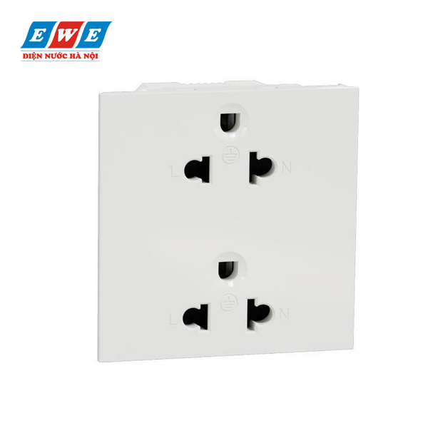 Ổ cắm đôi 3 chấu 16A size E(3S) màu trắng M3T426UST2_WE