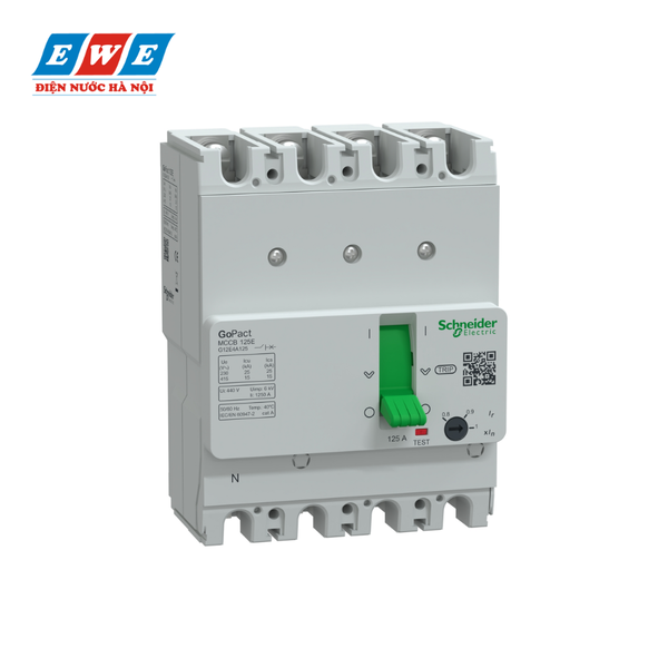 MCCB 4P 125A 15kA – G12E4A125