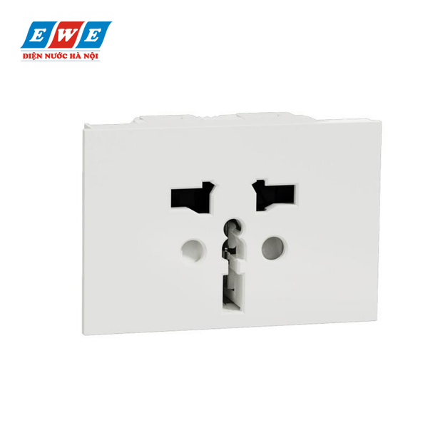 Ổ cắm đa năng 16A size 2S màu trắng M3T426_IS_WE