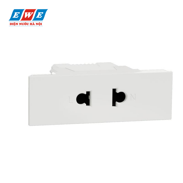Ổ cắm đơn 2 chấu 16A size S màu trắng M3T426US_WE