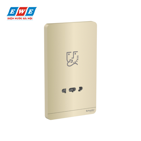 Ổ cắm dao cạo râu màu vàng E83T727V_WG_G19 Schneider