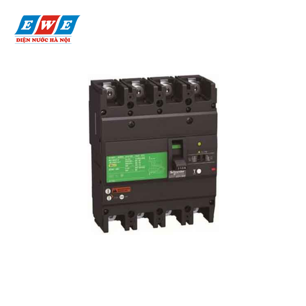 MCCB 4P 350A 50kA EZC400H4350N Schneider