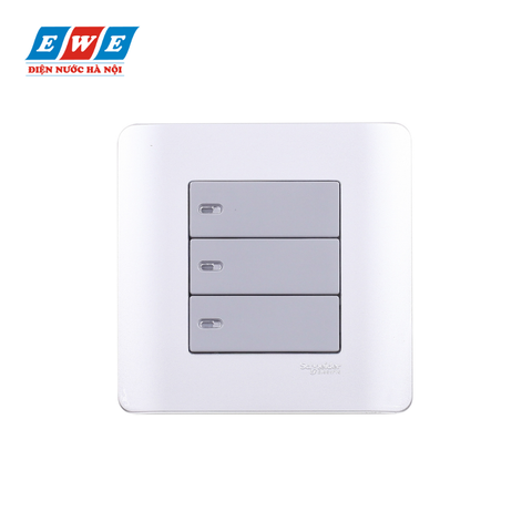 Bộ công tắc ba 1 chiều màu xám Zencelo E8433_1_SA_G19