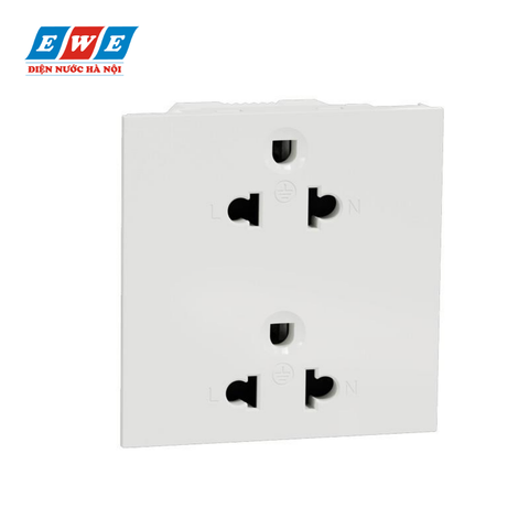 Ổ cắm đôi 3 chấu size E(3S) màu trắng M3T426UST2S_WE AvatarOn A