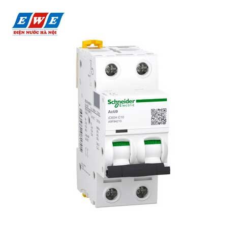 Aptomat MCB 2P 10A 10kA iC60H a9f84210 Acti9 Schneider